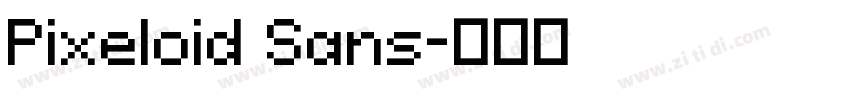 Pixeloid Sans字体转换